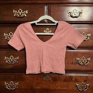 Pink crop top